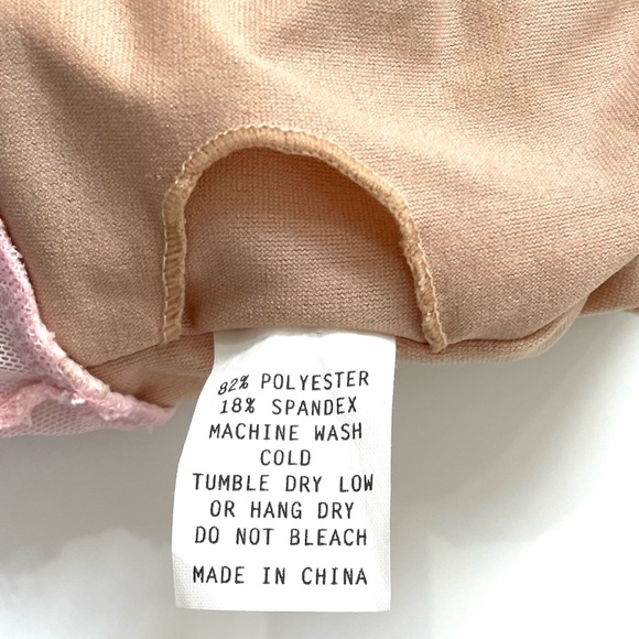 Kortni Jeane Pink Kiwi Sweetheart Neck With Mesh Tankini Swim Top - Picture 11 of 12